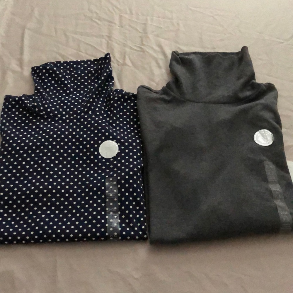 2 NWT Long Sleeve Turtlenecks PXL 100% Cotton Preshrunk Charter Club